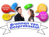 Man en vrouw converseren: gespreksstof in overvloed