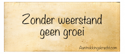 Zonder weerstand geen groei